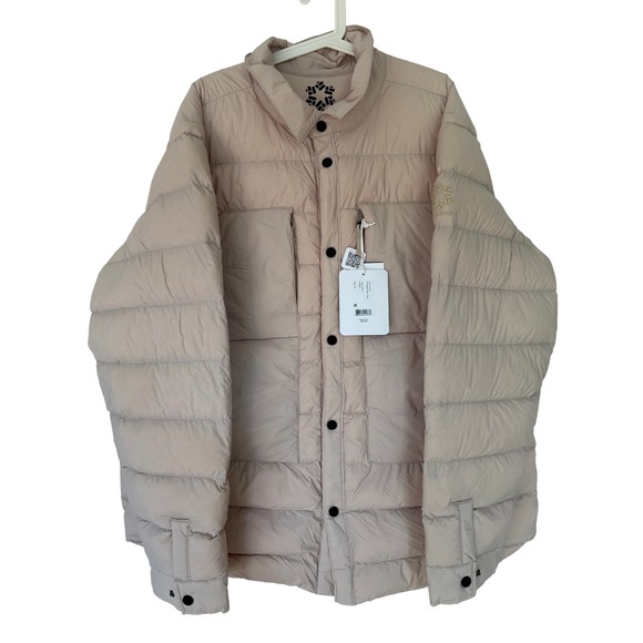 Obermeyer Explorer Down Puffer Jacket Color Cement Waterproof Size L MSRP $249 - Picture 1 of 8